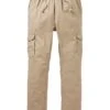 Stone Elasticated Cargo Trousers| Stone