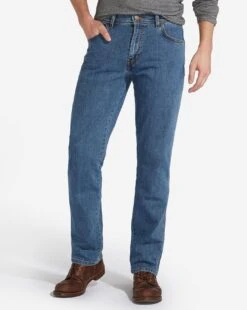 Wrangler Texas Straight Fit Jean| Stonewash