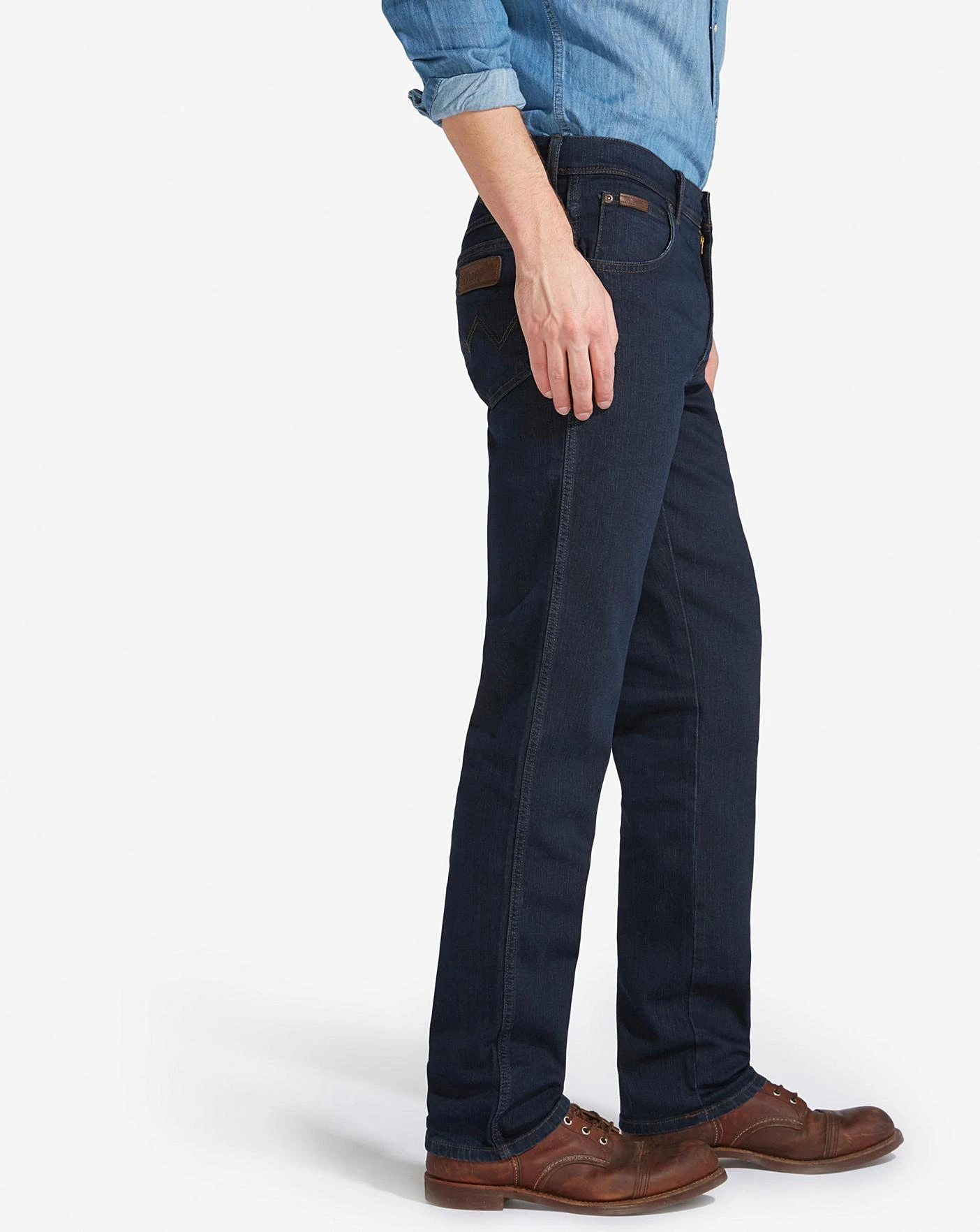 Wrangler Texas Straight Fit Jean| Blue/Black 4 Wrangler Texas Straight Fit Jean| Blue/Black - Image 4