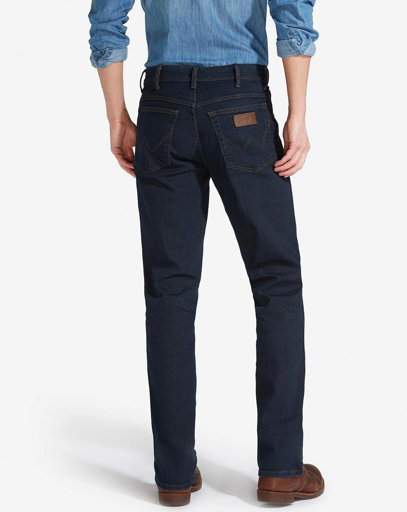 Wrangler Texas Straight Fit Jean| Blue/Black 2 Wrangler Texas Straight Fit Jean| Blue/Black - Image 2