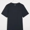 Navy Crew Neck T-shirt Long| Navy