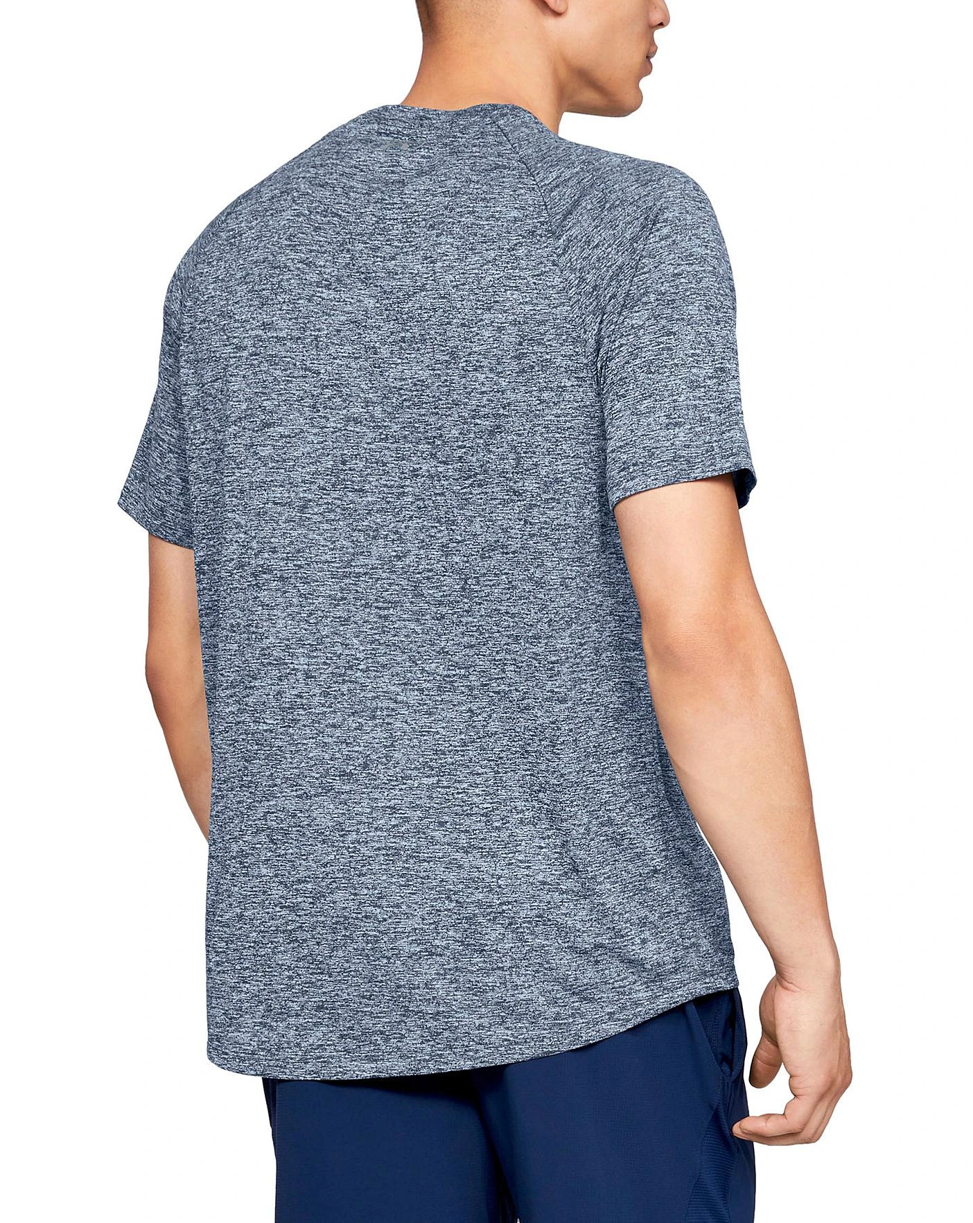 Under Armour Under Amour Tech 2.0 T-Shirt| Navy Marl 4 Under Armour Under Amour Tech 2.0 T-Shirt| Navy Marl - Image 4