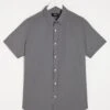 Grey Short Sleeve Formal Shirt Reg| Grey