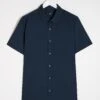 Navy Short Sleeve Formal Shirt Reg| Navy