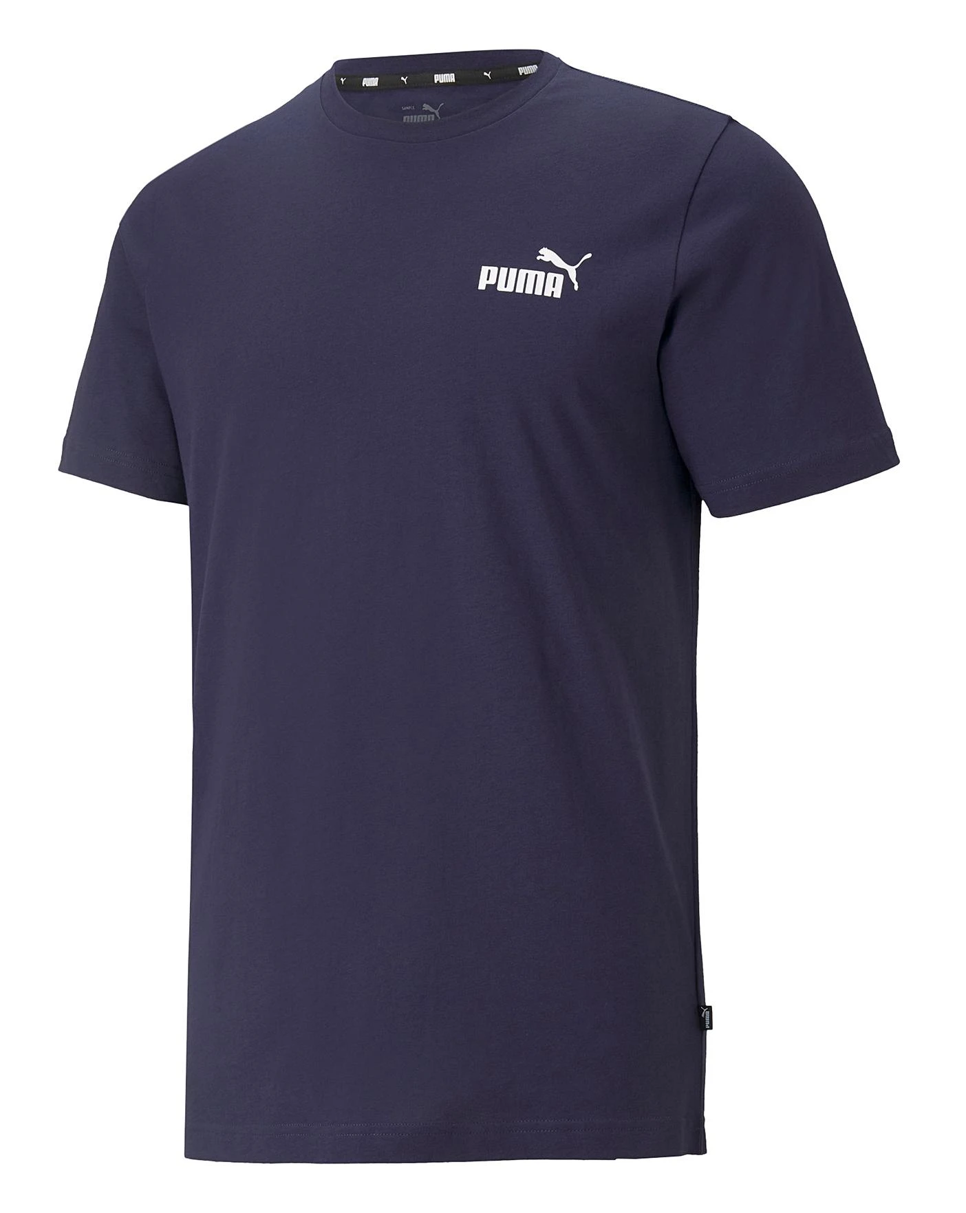 PUMA Essentials Small Logo T-Shirt| Dark Blue 3 PUMA Essentials Small Logo T-Shirt| Dark Blue - Image 3