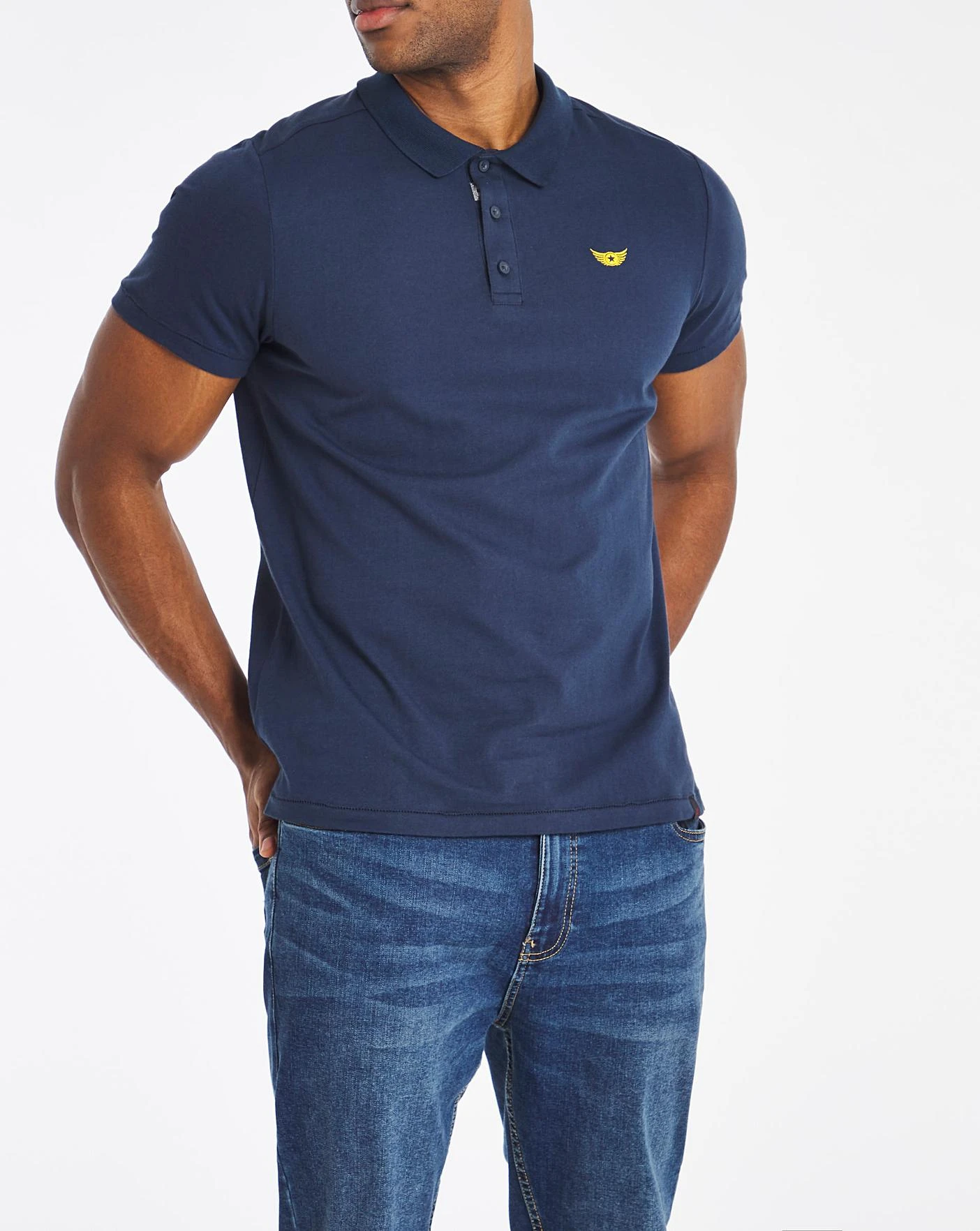 Joe Browns Laid Back Polo Long| Length - Long| Indigo 1 Joe Browns Laid Back Polo Long| Length - Long| Indigo