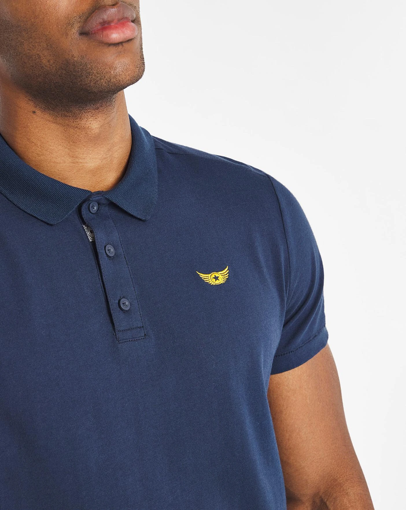 Joe Browns Laid Back Polo Long| Length - Long| Indigo 2 Joe Browns Laid Back Polo Long| Length - Long| Indigo - Image 2