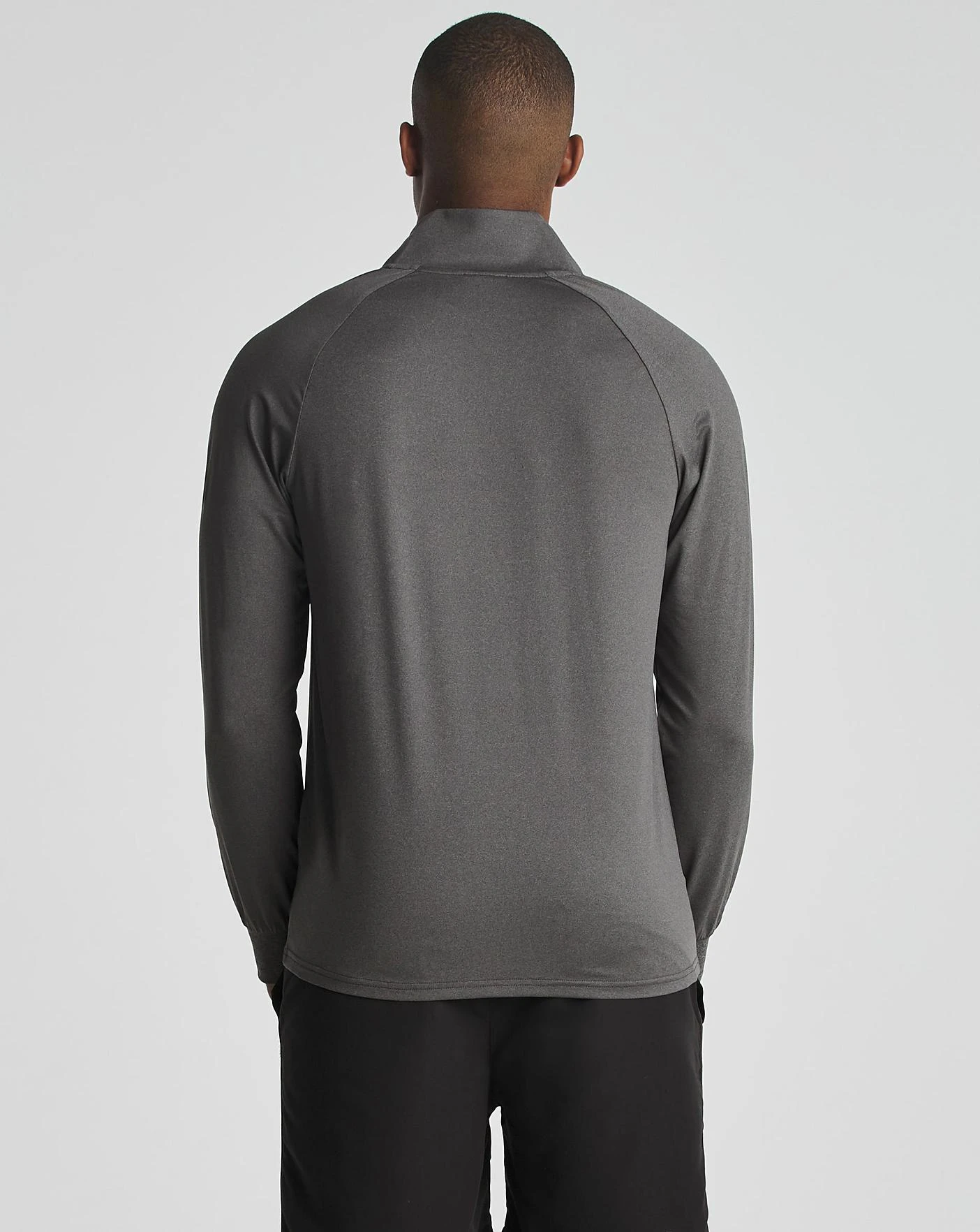 Ellesse Catatia 1/4 Zip Top| Dark Grey Marl 3 Ellesse Catatia 1/4 Zip Top| Dark Grey Marl - Image 3