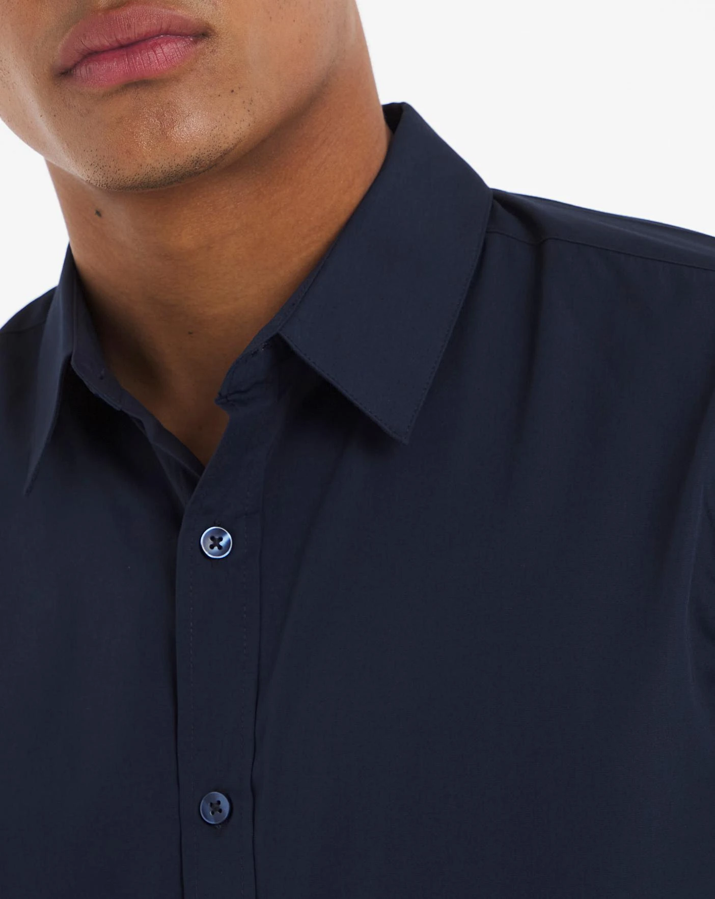 Navy Long Sleeve Formal Shirt Long| Navy 3 Navy Long Sleeve Formal Shirt Long| Navy - Image 3
