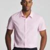 Pink Short Sleeve Formal Shirt Reg| Pink