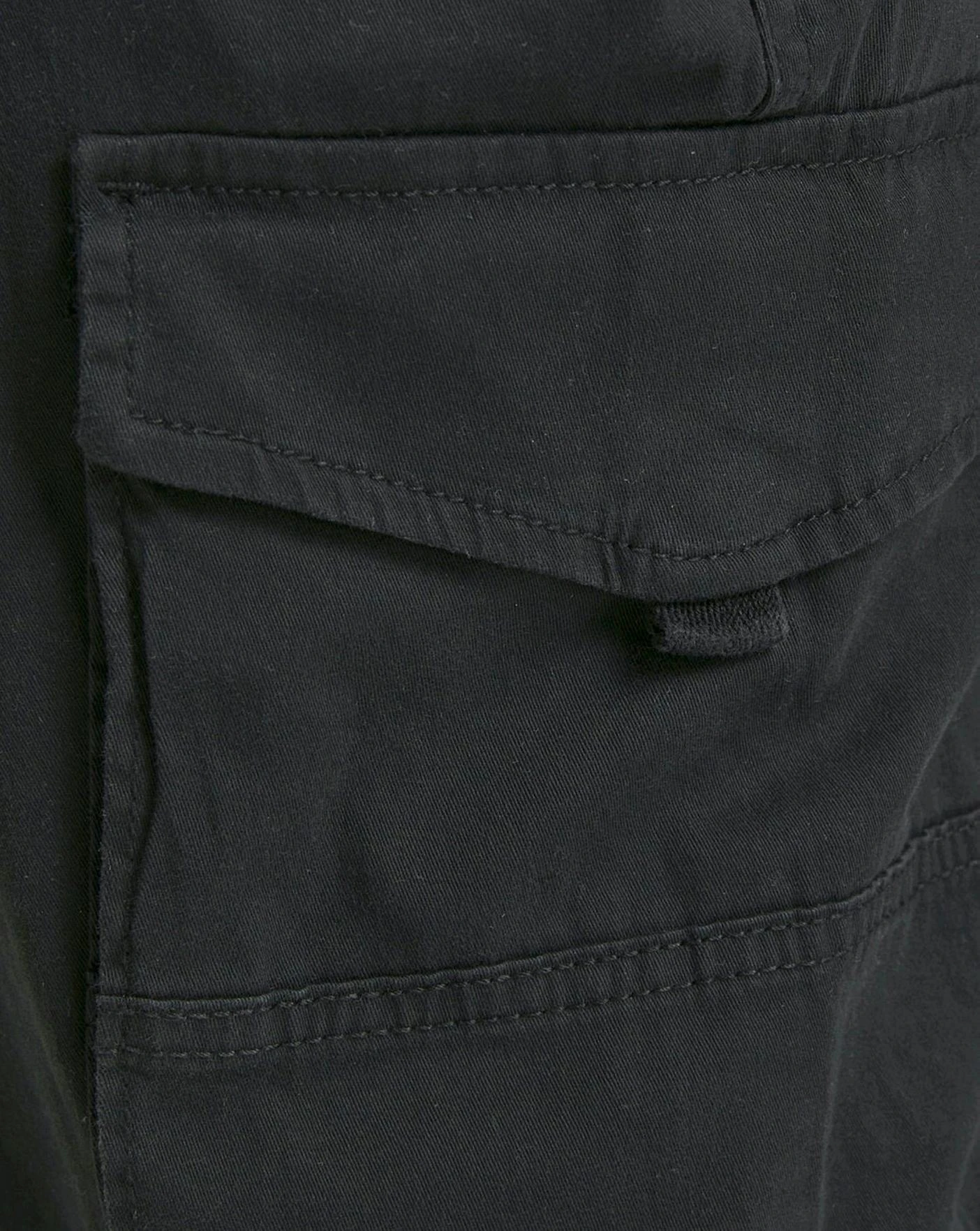 Jack & Jones Black Paul Cargo Trouser 31in| Black 8 Jack & Jones Black Paul Cargo Trouser 31in| Black - Image 8