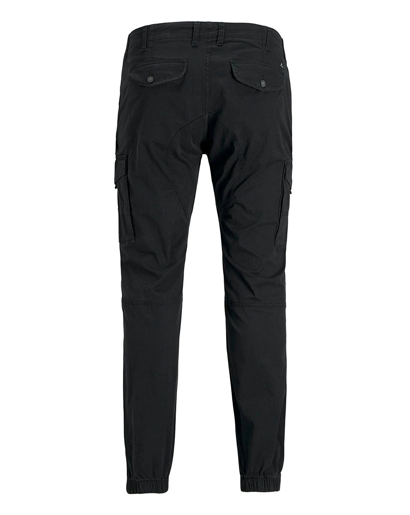 Jack & Jones Black Paul Cargo Trouser 31in| Black 6 Jack & Jones Black Paul Cargo Trouser 31in| Black - Image 6