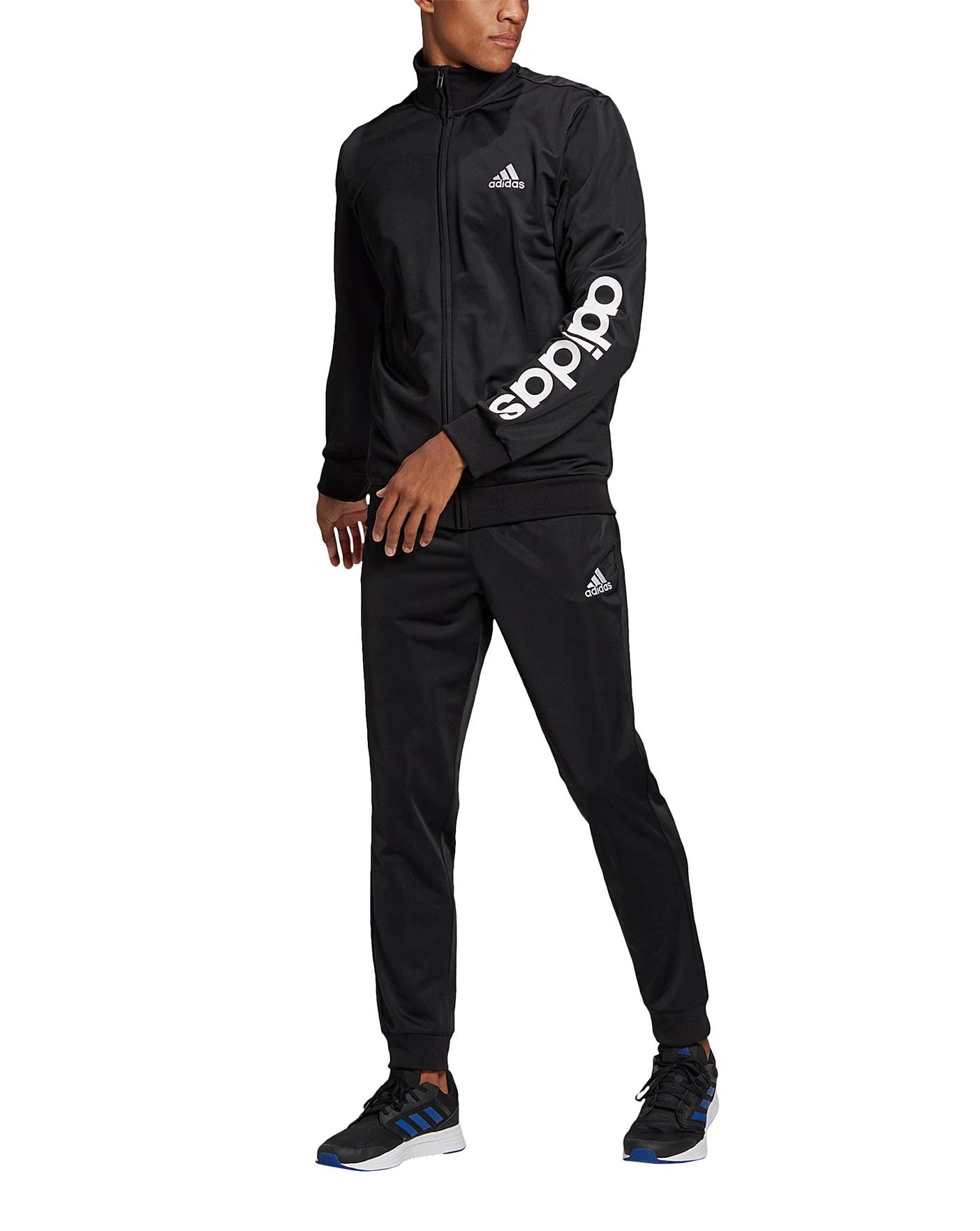 Adidas Linear Tracksuit| Black/White 1 Adidas Linear Tracksuit| Black/White