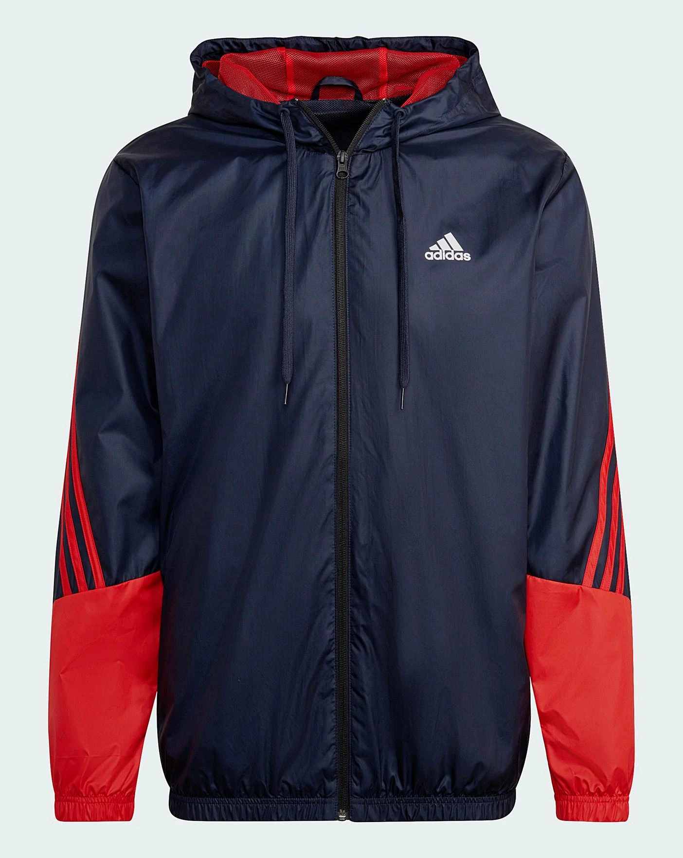 Adidas Woven Hooded 3 Stripe Tracksuit| Navy 5 Adidas Woven Hooded 3 Stripe Tracksuit| Navy - Image 5