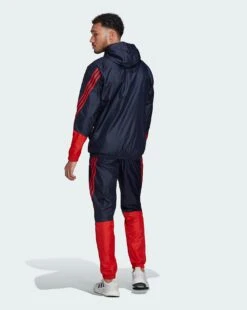 Adidas Woven Hooded 3 Stripe Tracksuit| Navy 9 Adidas Woven Hooded 3 Stripe Tracksuit| Navy -Wear Lusty Sales Store v01wd281503s