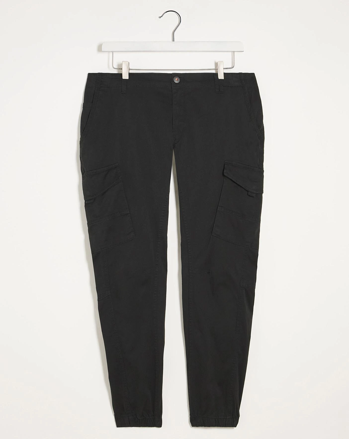 Jack & Jones Black Paul Cargo Trouser 31in| Black 2 Jack & Jones Black Paul Cargo Trouser 31in| Black - Image 2