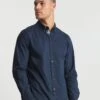 Joe Browns Navy Double Collar Shirt Long| Navy