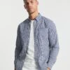 Ben Sherman Dark Blue Long Sleeve Signature Gingham Shirt| Dark Blue