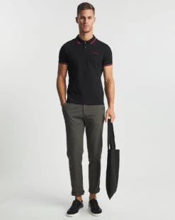Ben Sherman Black Short Sleeve Signature Tipped Polo| Black 8 Ben Sherman Black Short Sleeve Signature Tipped Polo| Black -Wear Lusty Sales Store v08ev087734w