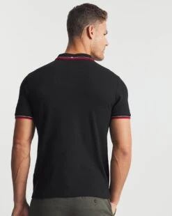 Ben Sherman Black Short Sleeve Signature Tipped Polo| Black 7 Ben Sherman Black Short Sleeve Signature Tipped Polo| Black -Wear Lusty Sales Store v08ev087736w