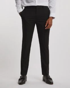 Regular Fit Black Stretch Formal Trouser| Black 11 Regular Fit Black Stretch Formal Trouser| Black -Wear Lusty Sales Store v08mc612736w
