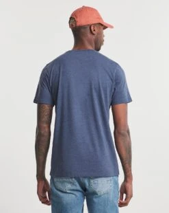 Denim Marl Crew Neck T-Shirt Long| Denim Marl -Wear Lusty Sales Store v08mw438728w