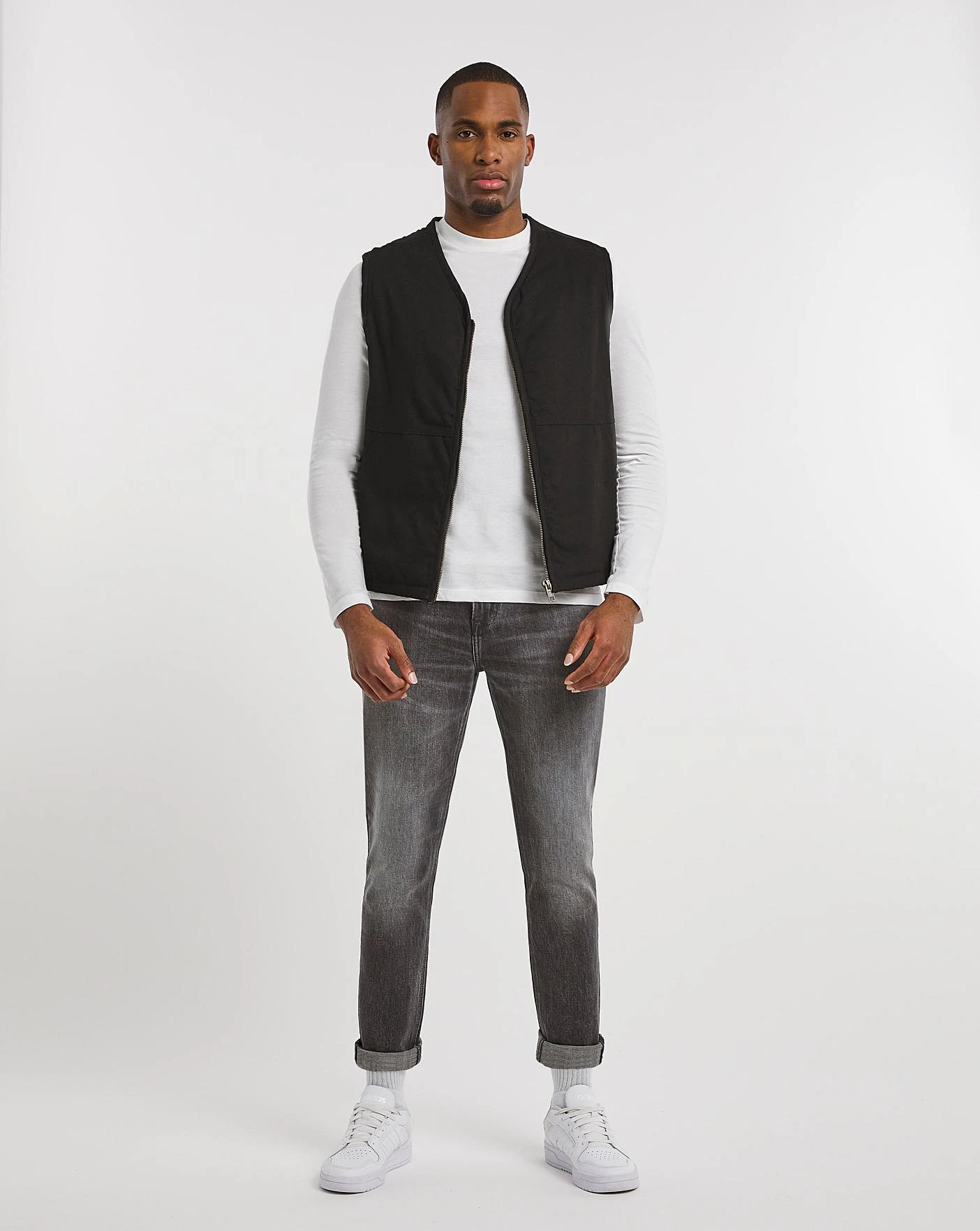 Premium Grey Wash Tapered Fit Jean| Grey Wash 2 Premium Grey Wash Tapered Fit Jean| Grey Wash - Image 2