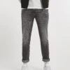 Premium Grey Wash Tapered Fit Jean| Grey Wash