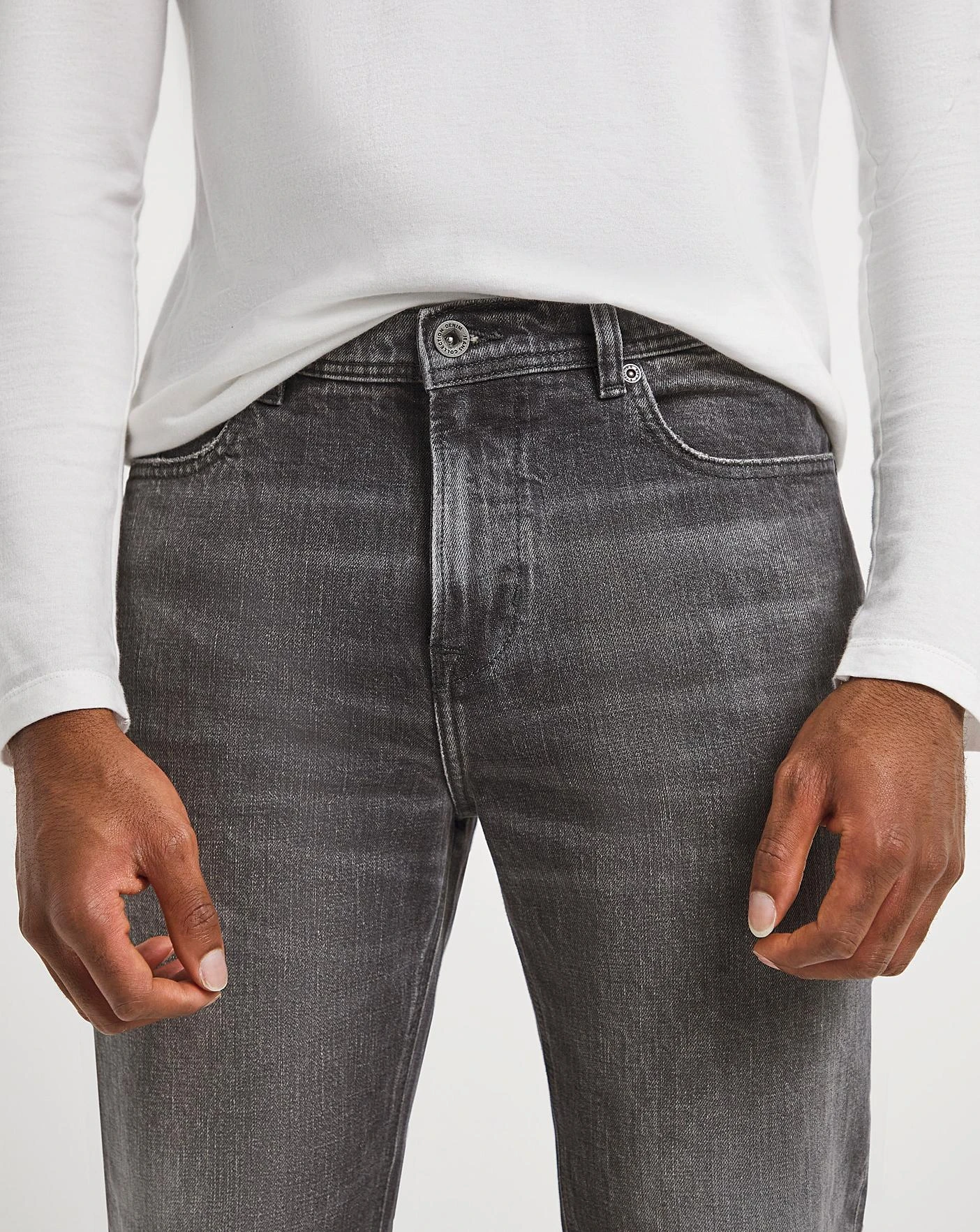 Premium Grey Wash Tapered Fit Jean| Grey Wash 4 Premium Grey Wash Tapered Fit Jean| Grey Wash - Image 4