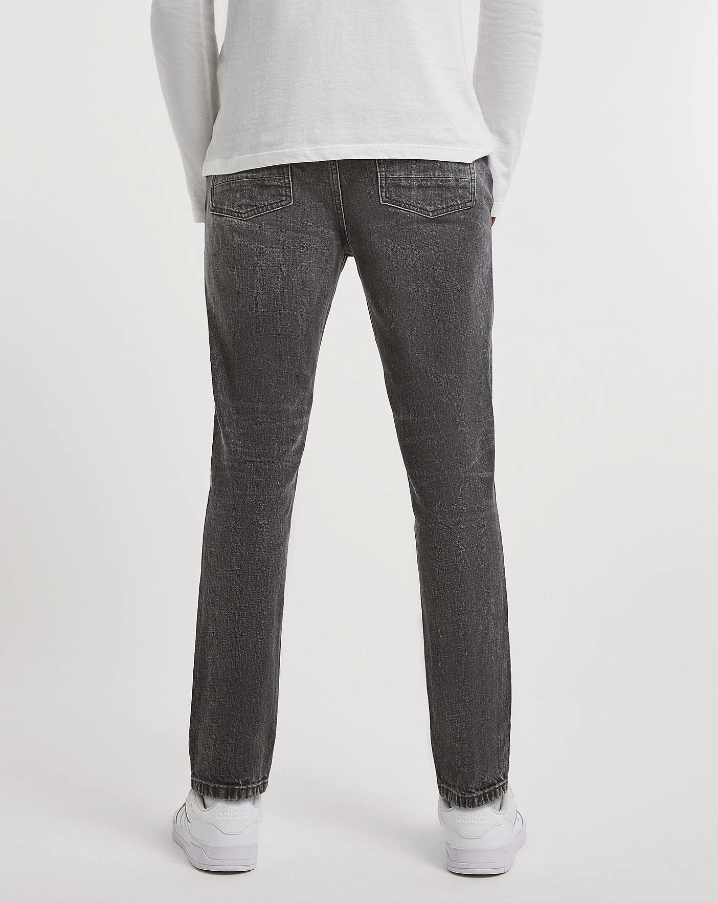 Premium Grey Wash Tapered Fit Jean| Grey Wash 3 Premium Grey Wash Tapered Fit Jean| Grey Wash - Image 3