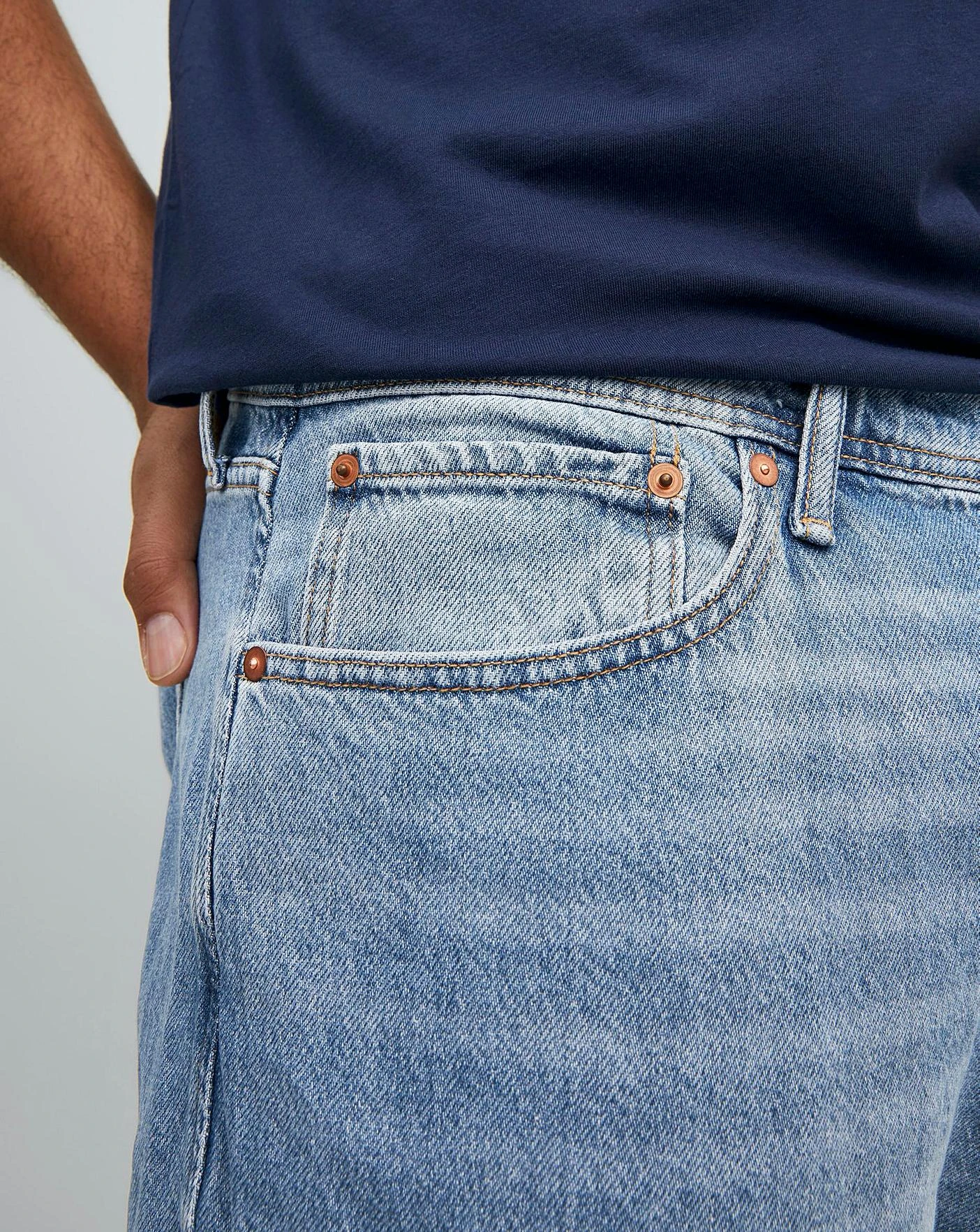 Jack & Jones Mike Comfort Fit Jean| Blue Denim 3 Jack & Jones Mike Comfort Fit Jean| Blue Denim - Image 3