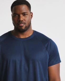 Jacamo Active Training T Shirt Long Length| Navy -Wear Lusty Sales Store w08gw064760w