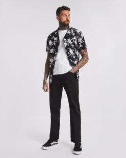 Black Loose Fit Stretch Jeans| Black -Wear Lusty Sales Store w08mw426726w