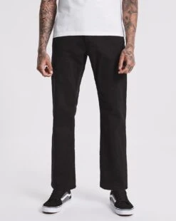 Black Loose Fit Stretch Jeans| Black