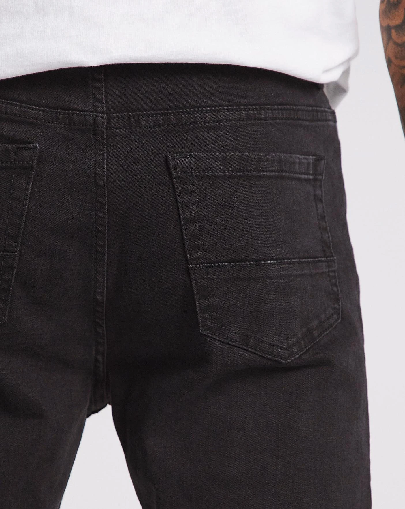 Black Slim Fit Stretch Jeans| Black 3 Black Slim Fit Stretch Jeans| Black - Image 3