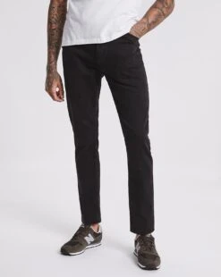 Black Slim Fit Stretch Jeans| Black