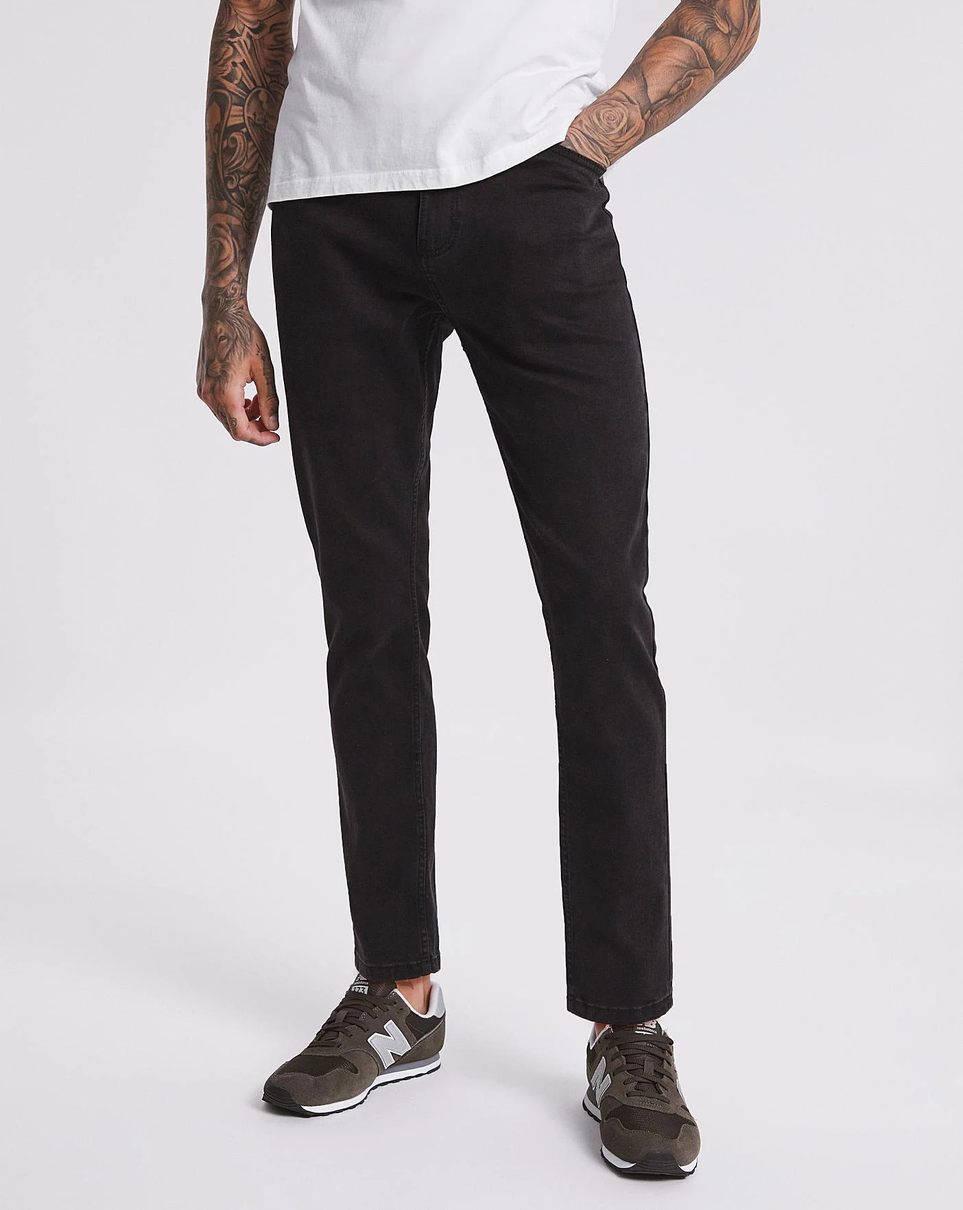 Black Slim Fit Stretch Jeans| Black 1 Black Slim Fit Stretch Jeans| Black