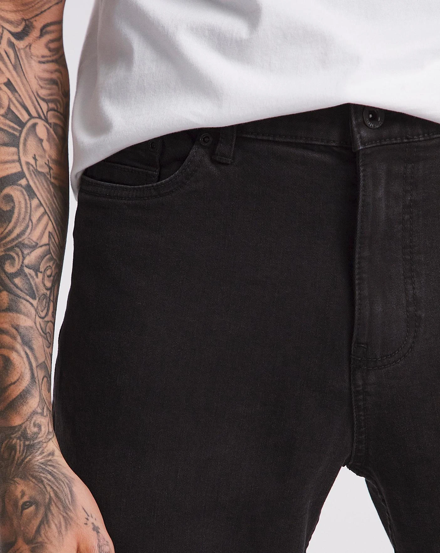 Black Slim Fit Stretch Jeans| Black 4 Black Slim Fit Stretch Jeans| Black - Image 4