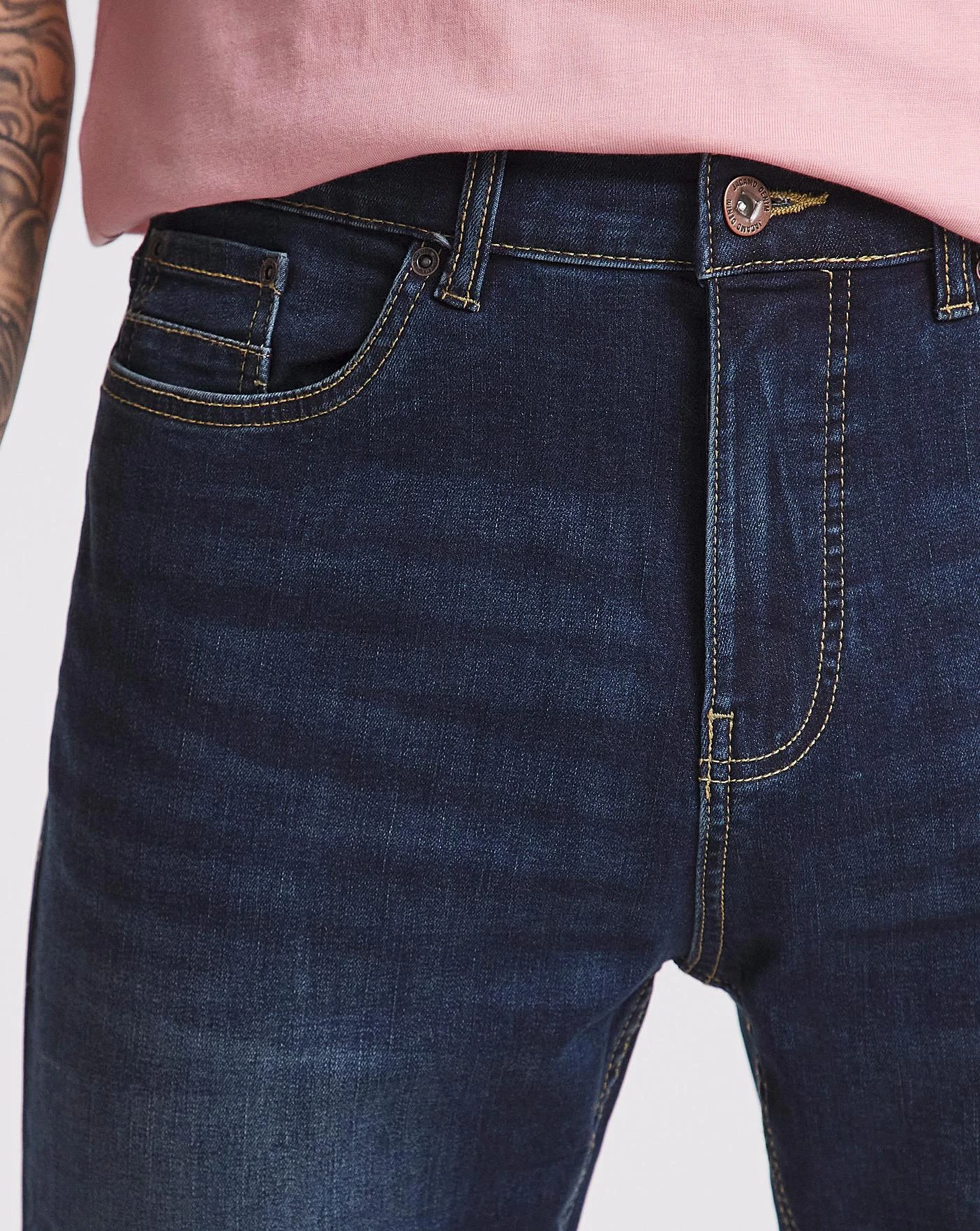 Indigo Wash Straight Leg Jeans| Indigo Wash 4 Indigo Wash Straight Leg Jeans| Indigo Wash - Image 4