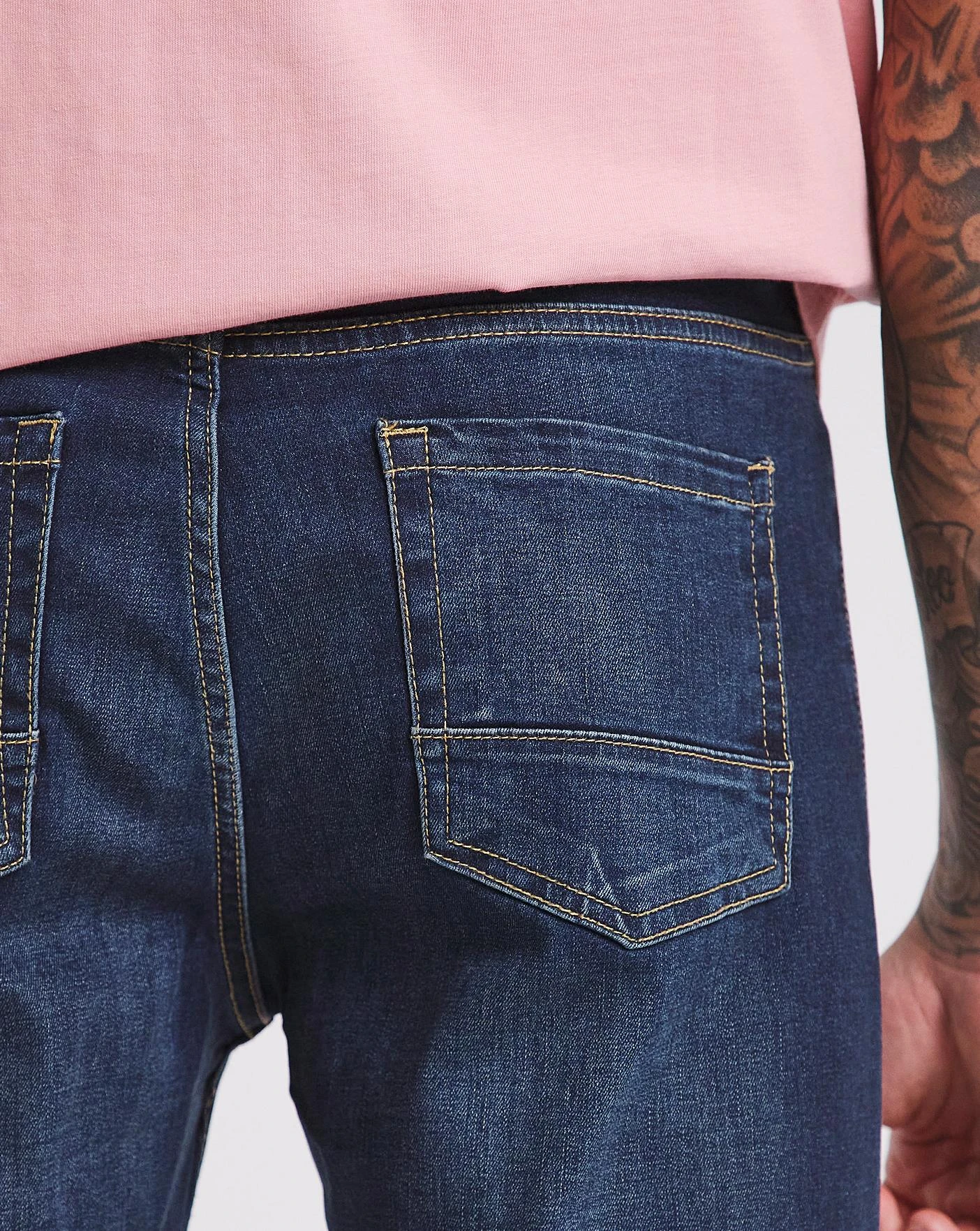 Indigo Wash Straight Leg Jeans| Indigo Wash 2 Indigo Wash Straight Leg Jeans| Indigo Wash - Image 2