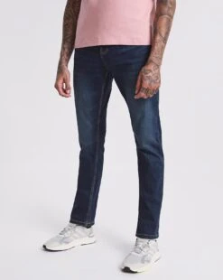 Indigo Wash Straight Leg Jeans| Indigo Wash
