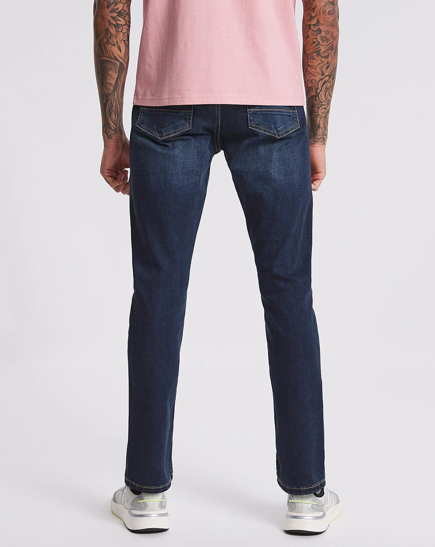 Indigo Wash Straight Leg Jeans| Indigo Wash 3 Indigo Wash Straight Leg Jeans| Indigo Wash - Image 3