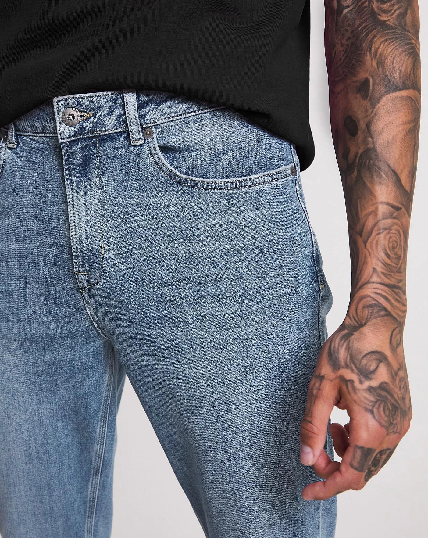Premium Stonewash Tapered Fit Jean| Stonewash 2 Premium Stonewash Tapered Fit Jean| Stonewash - Image 2