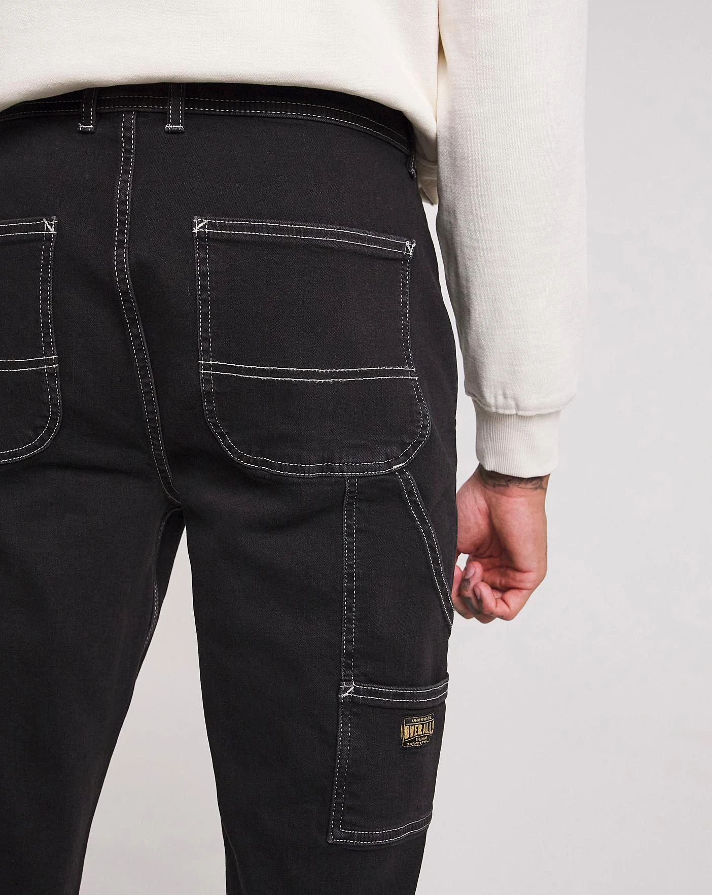 Premium Blackwash Carpenter Jean| Black 4 Premium Blackwash Carpenter Jean| Black - Image 4