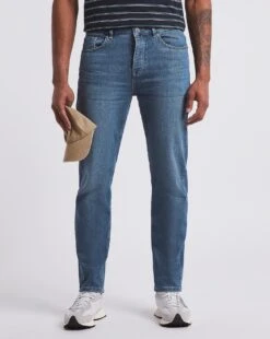 Premium Mid Stonewash Straight Fit Jean| Mid Stonewash
