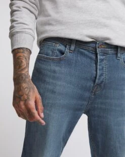 Premium Hemp Slim Fit Jean Mid Wash| Mid Stonewash 7 Premium Hemp Slim Fit Jean Mid Wash| Mid Stonewash -Wear Lusty Sales Store w08np500739w