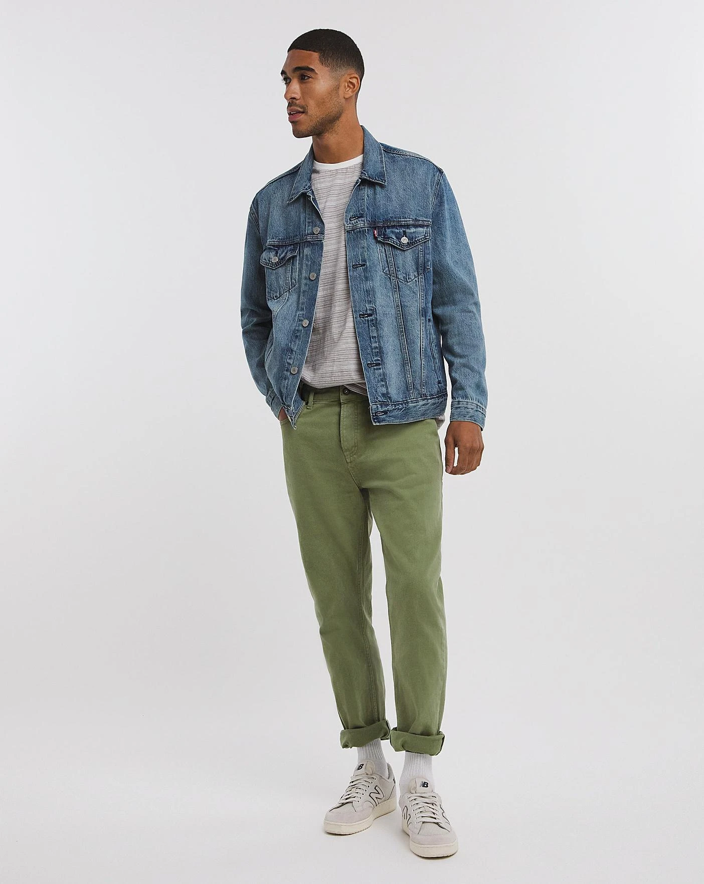 Premium Green Straight Fit Twill Jean| Green 2 Premium Green Straight Fit Twill Jean| Green - Image 2