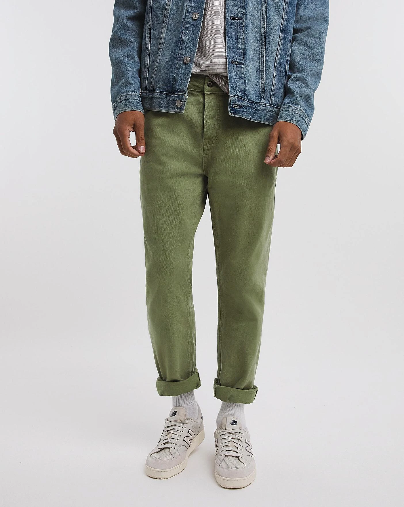 Premium Green Straight Fit Twill Jean| Green 1 Premium Green Straight Fit Twill Jean| Green