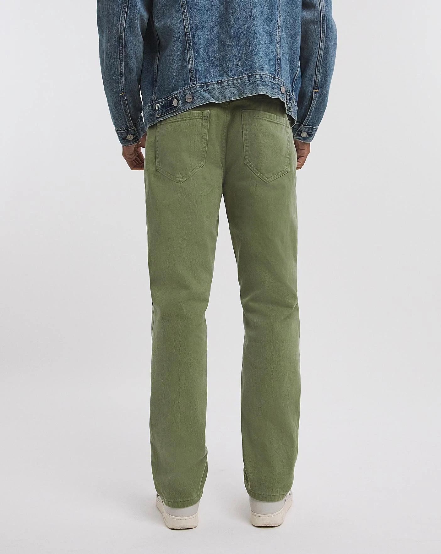Premium Green Straight Fit Twill Jean| Green 4 Premium Green Straight Fit Twill Jean| Green - Image 4
