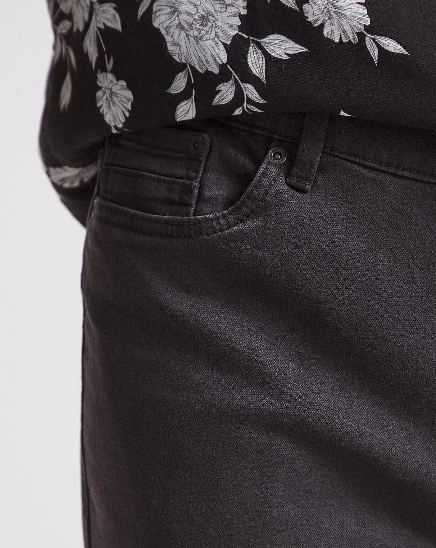 Black Wash Skinny Fit Stretch Jeans| Black Wash 2 Black Wash Skinny Fit Stretch Jeans| Black Wash - Image 2